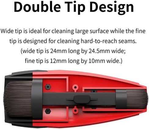 Retractable Dust Brush - Double Tips Soft Dual Head Cleaning Tool for Model Assembly, Military Hobby Building, DIY Projects, Dish Brush Dust Cleaning Tool in Saudi Arabia