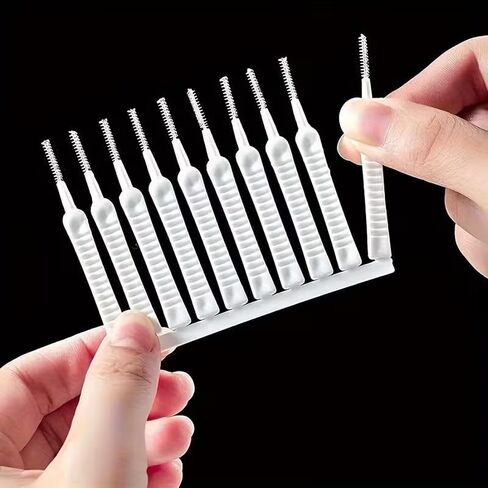 50 Pack Cleaning Brushes - Reusable Small Brushes for Shower Drains, Faucets, Keyboards, Electronics, Jewelry, Stove Burners - Detail Cleaning Kit for Home, Kitchen & Office（White） in Saudi Arabia