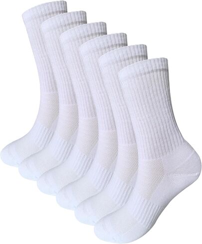 Womens Anti Odor Blister Resistant Seamless Breathable Cotton Crew Running Hiking Dress Socks,Size 6-10 in Kuwait