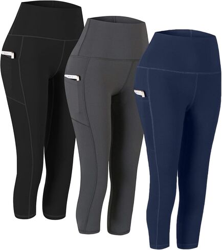 Fengbay 3 Pack High Waist Yoga Pants,Yoga Pants for Women Tummy Control Workout Pants 4 Way Stretch Leggings with Pockets in Saudi Arabia
