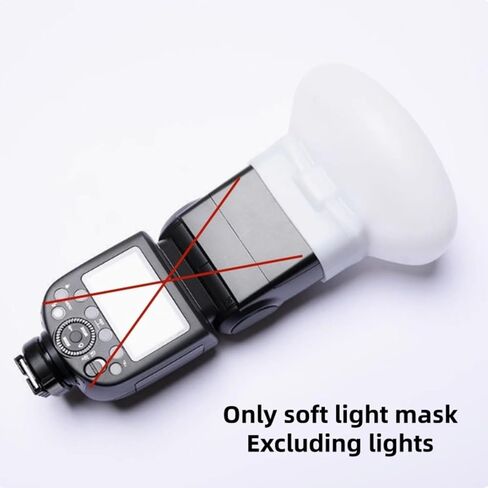 1Pc Diffuser Bounce Dome Soft Silicone Flash Cap for GODOX Nikon Sony Olympus Fujifilm Panasonic Yongnuo Speedlite in Saudi Arabia
