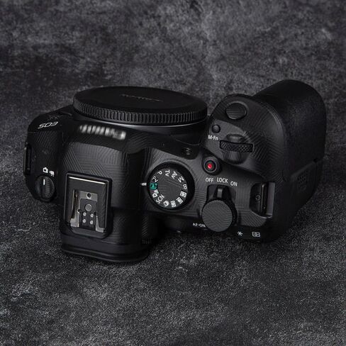for Canon EOS R6 Mark II Camera Skin Anti-Scratch R6 II Protective Sticker 3M Film Body Protector R62 (Triangle Black+Matte Black) in Saudi Arabia