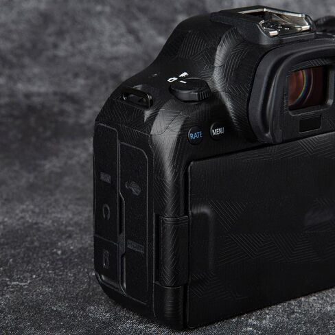 for Canon EOS R6 Mark II Camera Skin Anti-Scratch R6 II Protective Sticker 3M Film Body Protector R62 (Triangle Black+Matte Black) in Saudi Arabia