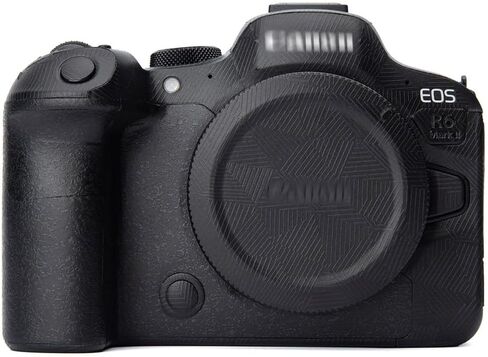 for Canon EOS R6 Mark II Camera Skin Anti-Scratch R6 II Protective Sticker 3M Film Body Protector R62 (Triangle Black+Matte Black) in Saudi Arabia