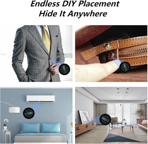 4K لتقوم بها بنفسك وحدة كاميرا صغيرة كاميرا أمان WiFi صغيرة كاميرا مربية لاسلكية صغيرة HD كاميرا تجسس للمنزل داخلي وخارجي in Kuwait