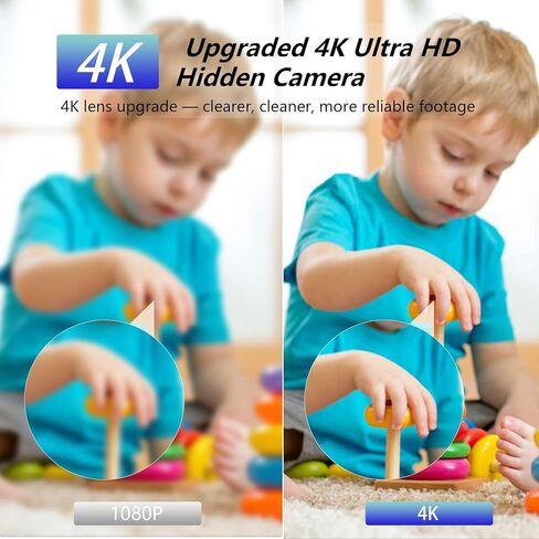 4K لتقوم بها بنفسك وحدة كاميرا صغيرة كاميرا أمان WiFi صغيرة كاميرا مربية لاسلكية صغيرة HD كاميرا تجسس للمنزل داخلي وخارجي in Kuwait