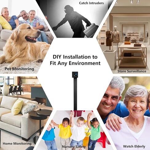 4K لتقوم بها بنفسك وحدة كاميرا صغيرة كاميرا أمان WiFi صغيرة كاميرا مربية لاسلكية صغيرة HD كاميرا تجسس للمنزل داخلي وخارجي in Kuwait