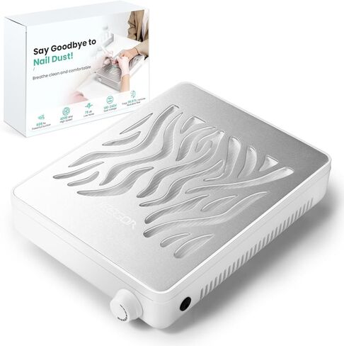 جهاز تجميع غبار الأظافر - 4000 دورة في الدقيقة، جهاز تجميع غبار الأظافر الاحترافي مع فلتر قابل لإعادة الاستخدام، مجمع غبار مروحة الأظافر 608 باسكال، جهد مزدوج in Kuwait