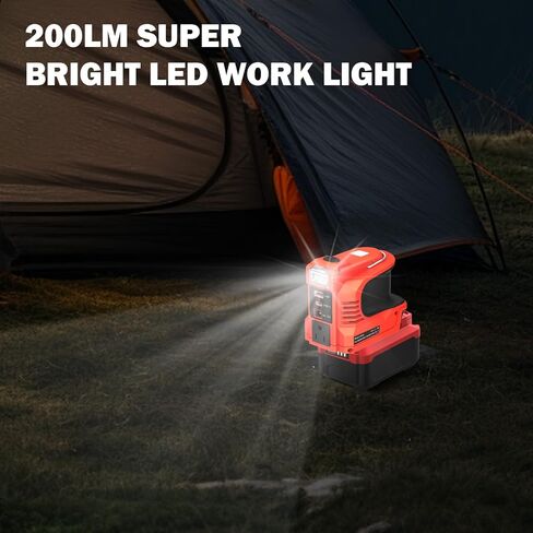 220W Power Inverter for Craftsman 20V V20 Battery,DC 20V to AC 110-120V Battery Inverter,Power Station Generator,Charger Adapter with 1 USB Port & 1 Type-C & 1 AC Outlet &1 DC Output 12V/5A,LED Light in Saudi Arabia