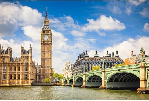 7x5ft Big Ben Backdrop Clock Tower Elizabeth Tower England Parliament House Photography Background Westminster Bridge London Landmark European Travel Photo Portrait Background Props Decor in Saudi Arabia