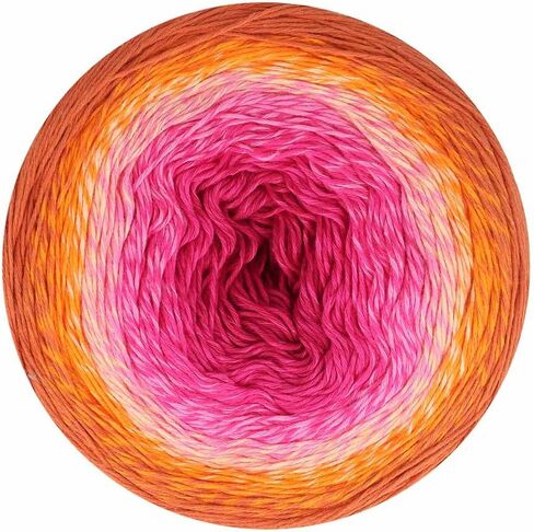 Scheepjes Cotton Whirl 1000m - 703 Sugary Sunset Yarn for Knitting and Crochet in Saudi Arabia