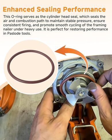 2 قطعة 403992 حلقة O متوافقة مع Paslode مسمار بندقية اسطوانة ختم حلقة استبدال المطاط FKM البني ل Paslode الاحتفاظ حلقة صيانة مسمار تأطير اللاسلكي in Kuwait
