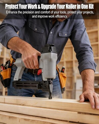 وسادة أنف Brad Nailer تناسب كابل Porter BN125A، 12 قطعة من وسادة TPU الناعمة وعاكس الهواء مع صندوق تخزين، وسادات أنف لمسدس الأظافر من أجل تسمير دقيق in Kuwait
