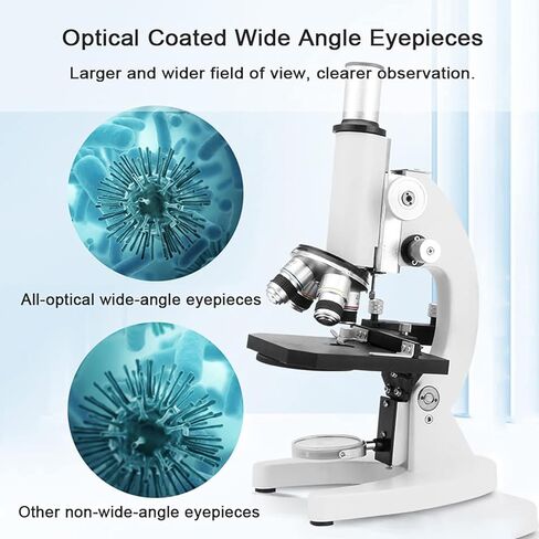 مجهر بيولوجي COYEUX 100000X/150000X/200000X HD، زاوية عرض 0-45 درجة، مع حامل هاتف محمول، للطلاب البالغين في المدرسة/المختبر/تربية الأحياء المائية in Kuwait