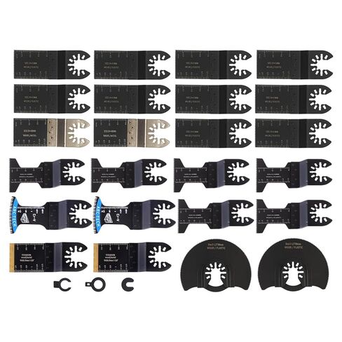 findmall 27-Piece Oscillating Tool Blades Kit – Multi-Material Cutting Set with Fine, Bimetal and General Use Blades (35mm, 45mm) Constructed from High-Carbon Steel in Saudi Arabia