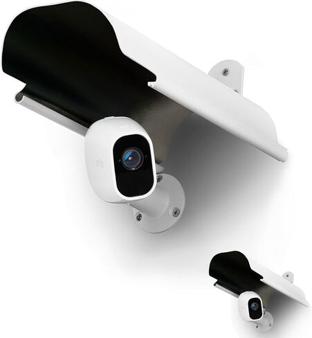 2 Pack Universal Sun Rain Shade Camera Cover Shield,Protective Roof for Outdoor Dome, Bullet Cameras,for Blink,Eufy,Arlo,WyzeCam,Nest,Ring,SimpliSafe,Kasa,Aluminum Alloy Material-Black in Saudi Arabia