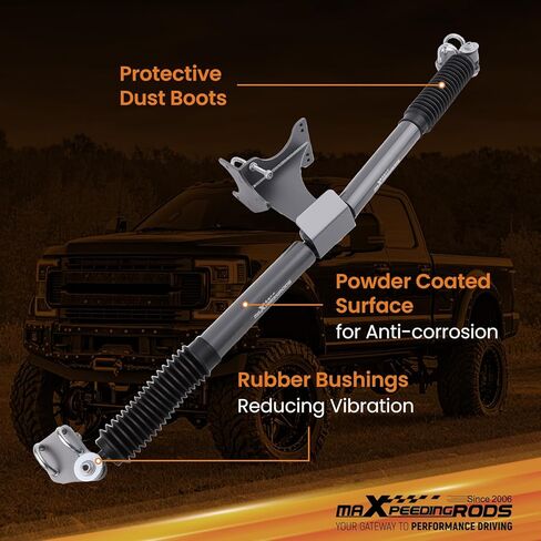 maXpeedingrods Dual Steering Stabilizer 2-8'' Lift for Ford F-250 F-350 4WD Super Duty 2005-2024, G1 Version in Saudi Arabia