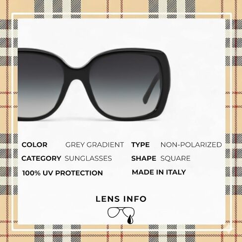Burberry BE4160 Square Square Acetate Sunglasse مع مجموعة نظارات فاخرة in Saudi Arabia