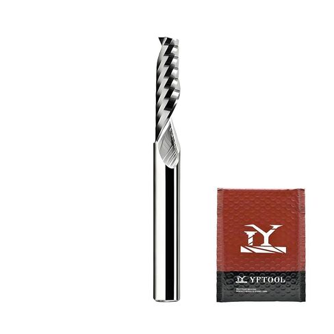 36h Continuous Cutting Aluminum 1/4 Shank Router Bits: K20 Performance Carbide CNC O Flute Spiral Upcut End Mills for ACP, Acrylic, PVC , HDPE & Plastic, Wood 1 Inch CL, 2 1/2 OVL in Saudi Arabia