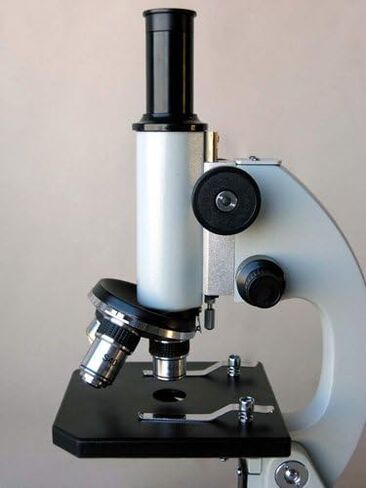AmScope M60A-TK 40X-640X Glass Optics All-Metal Monocular Student Compound Microscope + Prepared & Blank Slides in Saudi Arabia