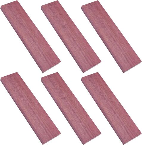 BENECREAT 10Pcs Wood Knife Handles, Pale Violet Red Natural Wood Knife Handle Scales for DIY Music Instruments Tools Crafts, 6.4x1.6x0.4 Inch in Kuwait