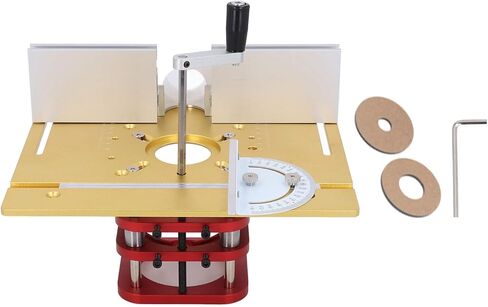 ASHATA Router Manual Lifting System Efficient and Easy Installation Router System Kit for Woodworking,Package Includes 2 X Insert Rings, for Various Applications in Saudi Arabia