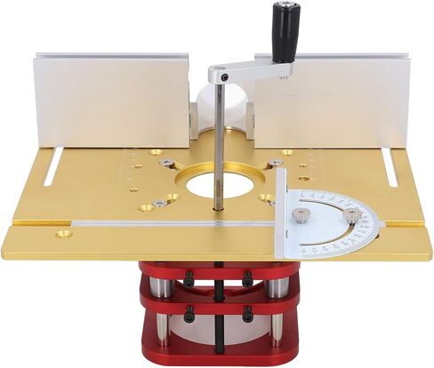 ASHATA Router Manual Lifting System Efficient and Easy Installation Router System Kit for Woodworking,Package Includes 2 X Insert Rings, for Various Applications in Saudi Arabia