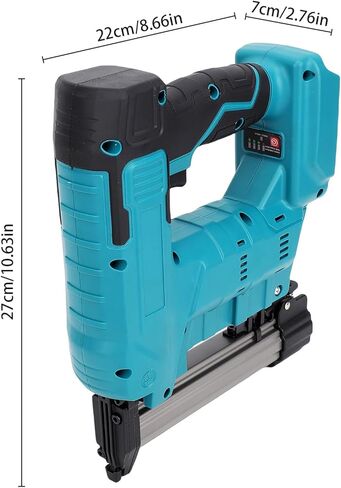 SUNGOOYUE Electric Stapler, Powerful Wireless Nail Machine for Furniture Assembly and Renovation with F32mm Straight Nails and NShaped (Cordless Nailing Machine +200 Nails) in Saudi Arabia