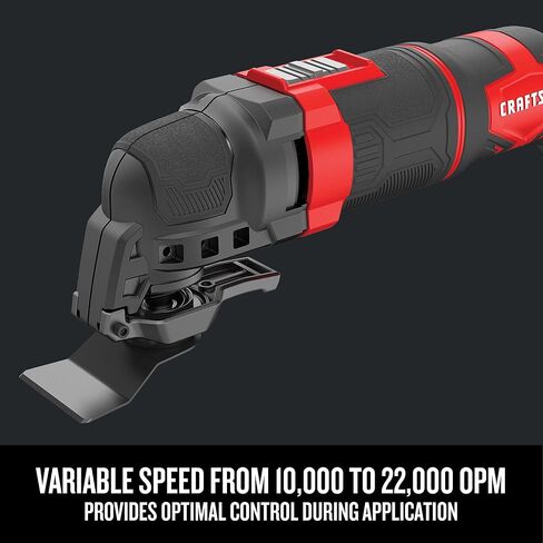 CRAFTSMAN Oscillating Tool, 3-Amp, Includes Universal Tool-free Accessory System, Blades, Sandpaper and Tool Bag, Corded (CMEW401) (Renewed) in Saudi Arabia