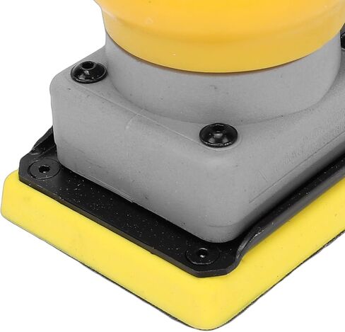 Pneumatic Sander, 75x100mm Rectangular Vibrating Air Sander, 0.63Mpa 10000rpm No Load Speed Alloy Steel Air Sandpaper Machine for Stone, Wood, Putty Polishing in Saudi Arabia