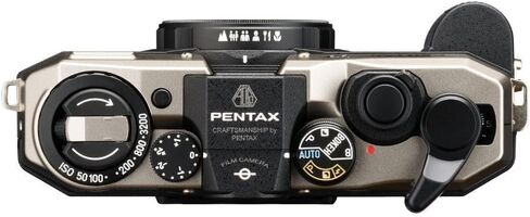 عدسة طلاء عالية الدقة للكاميرا بنصف إطار F3.5 من Pentax 17 ونظام تحميل سهل (فضي داكن) مع 200 فيلم ذهبي (عنصران) in Kuwait