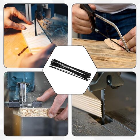 24Pcs Scroll Saw Blade, 5 inch Pin End Scroll Saw Blade Replacement for Wood Craft (10/15/18/24 TPI) in Saudi Arabia