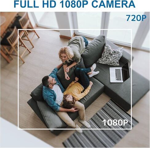 كاميرا الأمن دخان الكاشف كاميرا 1080P واي فاي كاميرا داخلية كاميرا خفية مع رؤية ليلية وكشف الحركة كاميرا تجسس في الوقت الحقيقي لسلامة المكاتب المنزلية in Kuwait