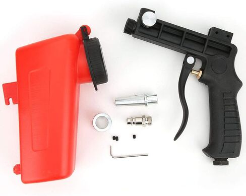 Mini Air Sand Blaster Portable Sandblaster Handheld Gun, Gravity Feed with 1/4in Air Inlet in Kuwait