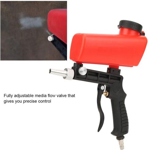 Mini Air Sand Blaster Portable Sandblaster Handheld Gun, Gravity Feed with 1/4in Air Inlet in Kuwait