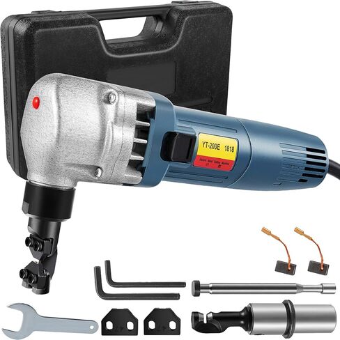 VEVOR Cordless Metal Nibbler, with 20 V 4000 mAh Battery, 2200 RPM Efficient Brushless Motor, Electric Nibbler Metal Cutter with Plastic Carrying Case for Cutting Steel Sheet and Aluminum Sheet in Kuwait