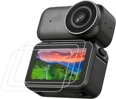 واقي شاشة HERBEN لـ DJI Osmo Nano [3 عبوات]، طبقة من الزجاج المقوى 9H لشاشة كاميرا Osmo Nano، حماية كاملة، مضادة للخدش، خالية من الفقاعات، وضوح عالي الدقة، سهل التركيب in Kuwait