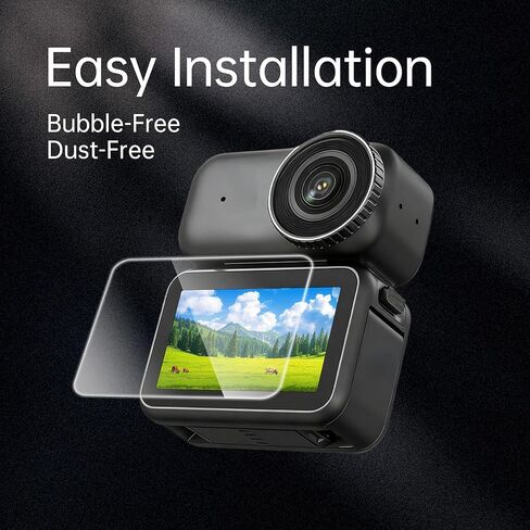 واقي شاشة HERBEN لـ DJI Osmo Nano [3 عبوات]، طبقة من الزجاج المقوى 9H لشاشة كاميرا Osmo Nano، حماية كاملة، مضادة للخدش، خالية من الفقاعات، وضوح عالي الدقة، سهل التركيب in Kuwait