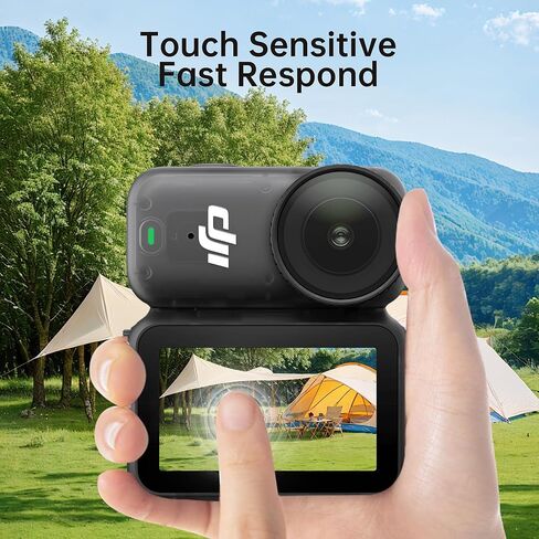واقي شاشة HERBEN لـ DJI Osmo Nano [3 عبوات]، طبقة من الزجاج المقوى 9H لشاشة كاميرا Osmo Nano، حماية كاملة، مضادة للخدش، خالية من الفقاعات، وضوح عالي الدقة، سهل التركيب in Kuwait