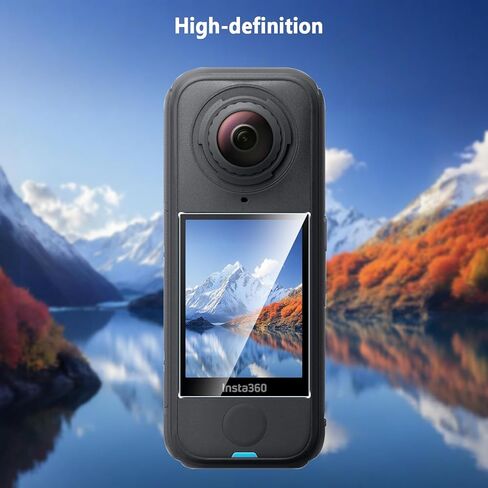 (عبوتان مصممتان لواقي شاشة Insta 360 X4 Air من الزجاج المقسى، مقاوم للغاية، صلابة 9H مقاومة للكسر، خالية من الفقاعات لواقي شاشة Insta 360 X4 Air، مناسب للحافظة in Kuwait