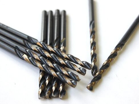 10 PCS,15/64", Black and Gold Coated Twist Drill Bits in Saudi Arabia