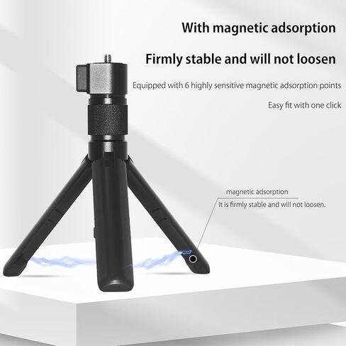 Bullet Time Handle Tripod Rotating Grip with Invisible Selfie Stick for Insta360 X5/X4, DJI Osmo Pocket 3, GoPro, 47" Extendable, Free 1/4" Adapter in Saudi Arabia