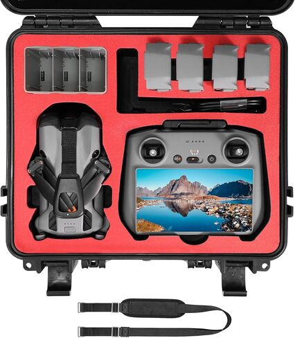 FPVtosky Hard Case for DJI Mini 5 Pro/Fly More Combo/Plus, Waterproof Carrying Case for Mavic Mini5 Pro RC 2 Accessories, Gray[ CASE ONLY ] in Saudi Arabia