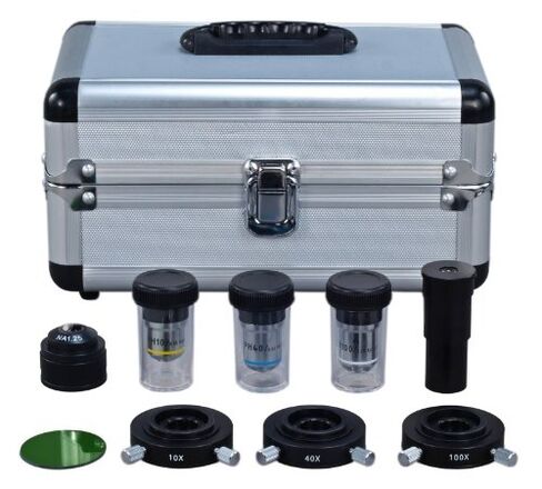 OMAX Interchangable Phase Contrast Kit with Three Phase Contrast Objectives (10X, 40X, 100X) in Saudi Arabia