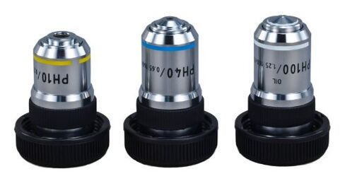 OMAX Interchangable Phase Contrast Kit with Three Phase Contrast Objectives (10X, 40X, 100X) in Saudi Arabia