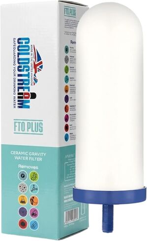 Coldstream FTO Plus خرطوشة تصفية المياه (حزمة 2) - يمكن الاعتماد عليها لسهولة التثبيت كبديل ببديل - مرشح الجاذبية السيراميك لأنظمة الفولاذ المقاوم للصدأ in Kuwait