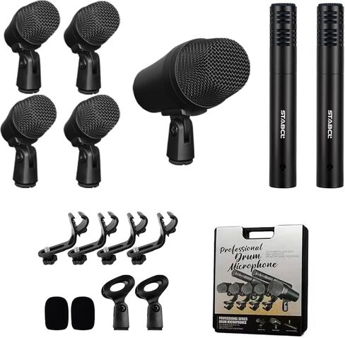 Wired Microphone for Karaoke Singing, Metal Corded Microphone for Speaker Karaoke Machine, Vocal Dynamic Microphone XLR with Cord 13.12ft and ON/Off Switch in Kuwait