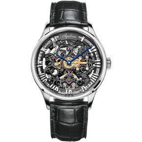 AGELOCER Automatic Watches for Men Mechanical Tourbillon Skeleton Watch Men's Wrist Watch Luxury Dress Watch Business Watches Skeleton Dial in Kuwait