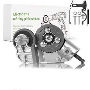 Titanium Drill Nibbler – Sheet Metal Cutting Tool,Sheet Metal Cutter Drill Attachment,Electric Drill Plate Cutte Attachment with Adapter,for Iron, White Sheet, Steel, Copper, Aluminum (2SET) in Kuwait