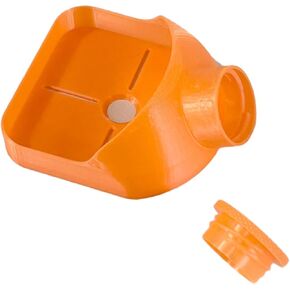 مجمع الغبار المثقاب مقاس 3.3x4 بوصة لبناء الحرف المنزلية متعدد الأغراض وخفيف الوزن وقابل لإعادة الاستخدام مع دليل، برتقالي in Kuwait